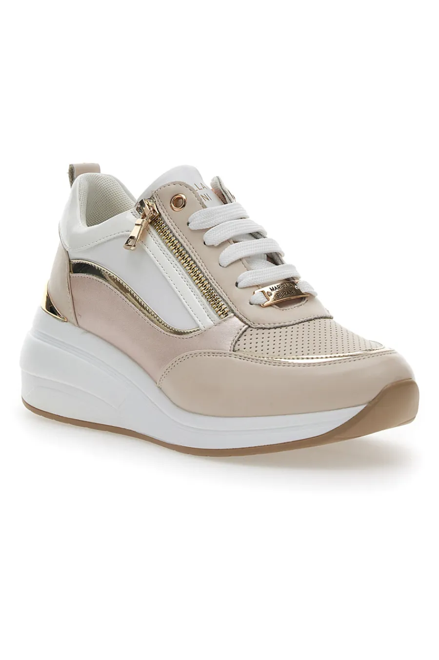 Sneakers con Zeppa Beige 50390-MARIELLA BURANI Sale