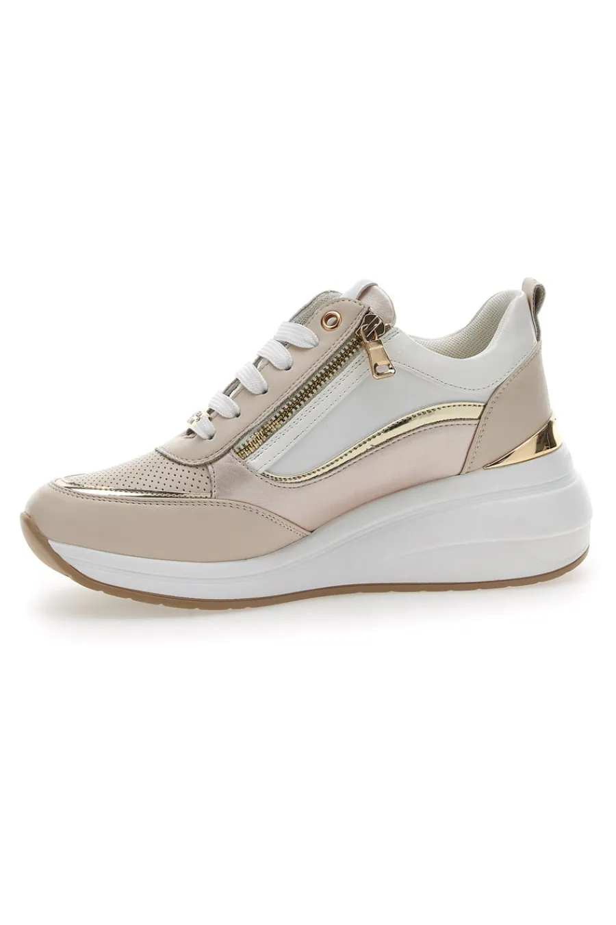 Sneakers con Zeppa Beige 50390-MARIELLA BURANI Sale