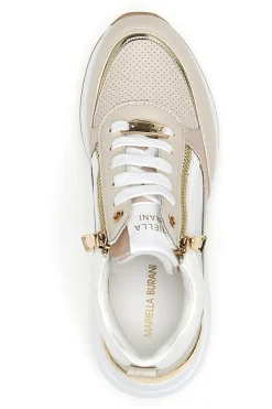 Sneakers con Zeppa Beige 50390-MARIELLA BURANI Sale