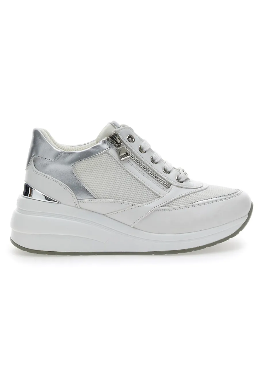Sneakers con Zeppa Bianche 50392-MARIELLA BURANI