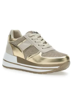 Sneakers con Zeppa 143 Oro-ENERGY Outlet