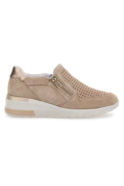 Sneakers con Zip Beige 19832-MIO TEMPO Online