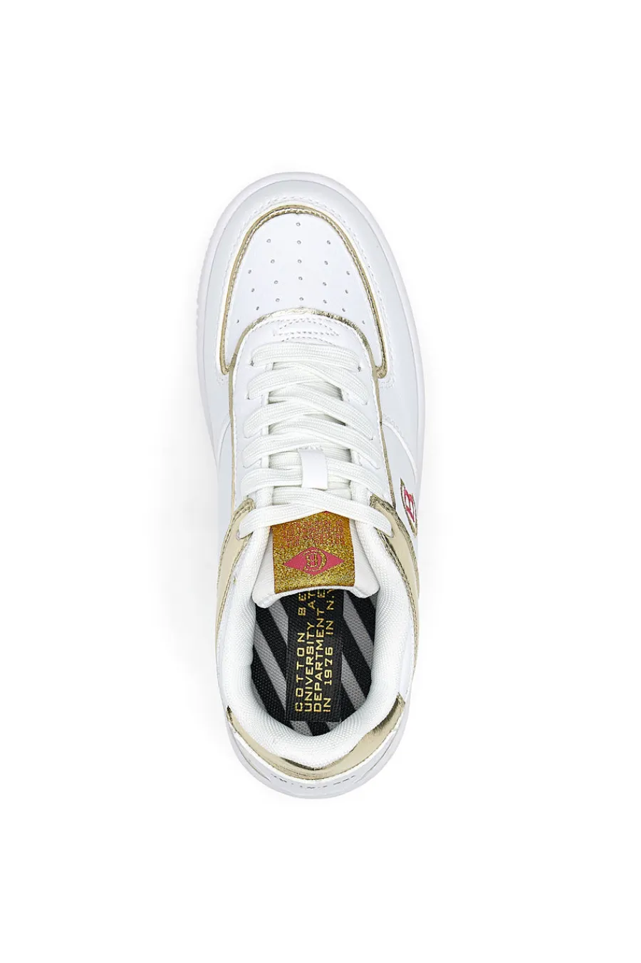 Sneakers Amber Pu Ripstop Bianche e-COTTON BELT Sale