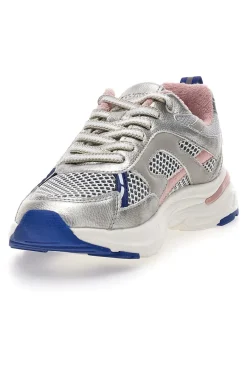 Sneakers da donna argento con inserti rosa e blu 8W25911-PITTARELLO CAPSULE Best
