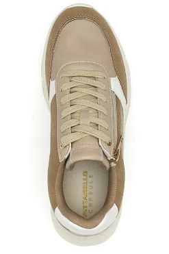 Sneakers da donna beige con inserti a contrasto Pittarello 8W25309-PITTARELLO CAPSULE New