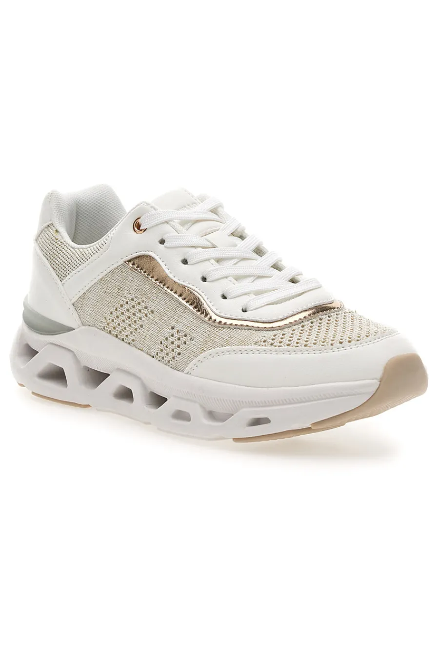 Sneakers da donna beige con inserti traforati Pittarello 8W25013-PITTARELLO CAPSULE Sale