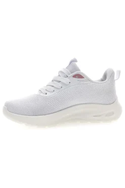 Sneakers da donna bianco in tessuto traspirante TF2593-MIO TEMPO