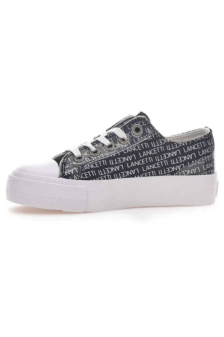 Sneakers Flatform 122 Nero-LANCETTI Outlet