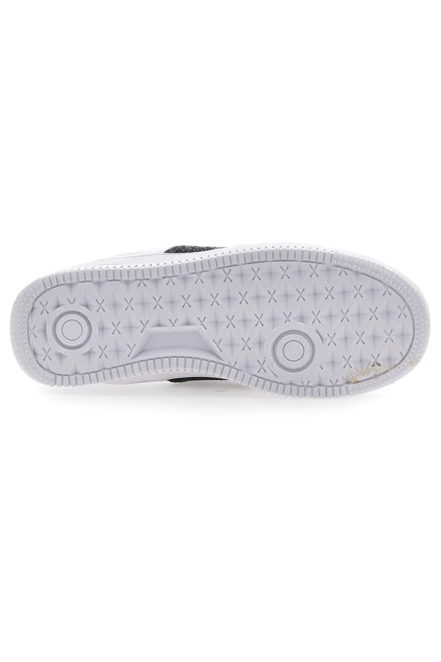 Sneakers Flatform Soprani Jimmy Glitter Bianche