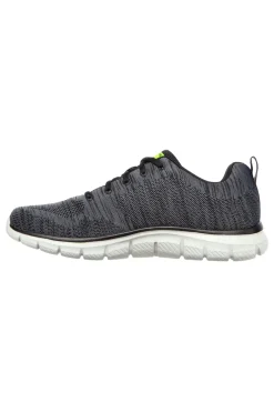 Sneakers Grigie e Lime Con Memory Foam Skechers Track Bucolo