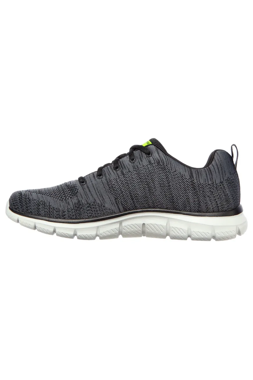 Sneakers Grigie e Lime Con Memory Foam Skechers Track Bucolo