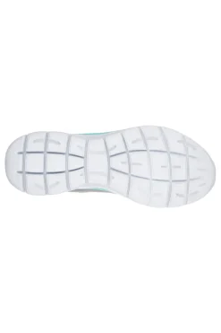 Sneakers grigie e verde acqua in pelle e mesh con Memory Foam Summits Suited-SKECHERS Clearance