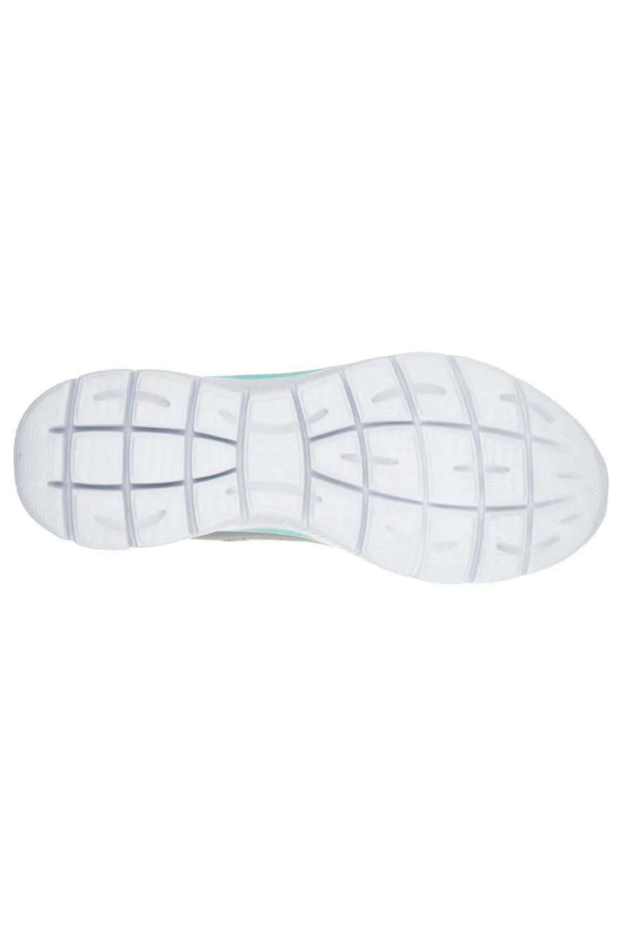 Sneakers grigie e verde acqua in pelle e mesh con Memory Foam Summits Suited-SKECHERS Clearance