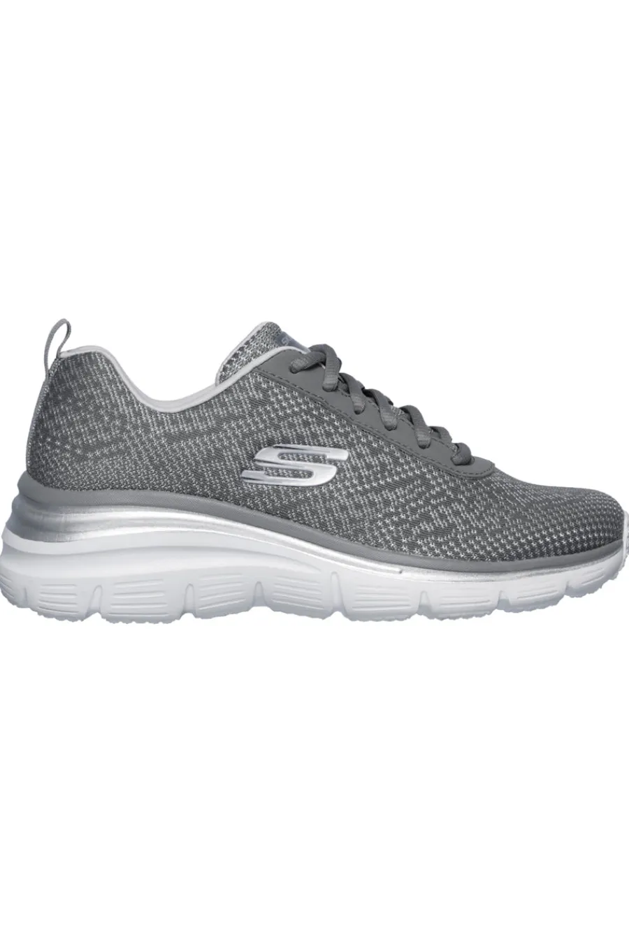 Sneakers grigie in mesh con memory foam Fashion fit bold boundaries-SKECHERS Best