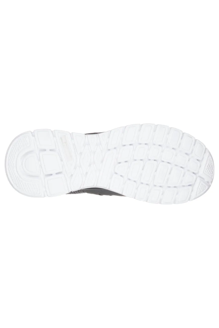 Sneakers grigie in pelle e mesh con soletta memory foam Skechers Burns Agoura da Uomo