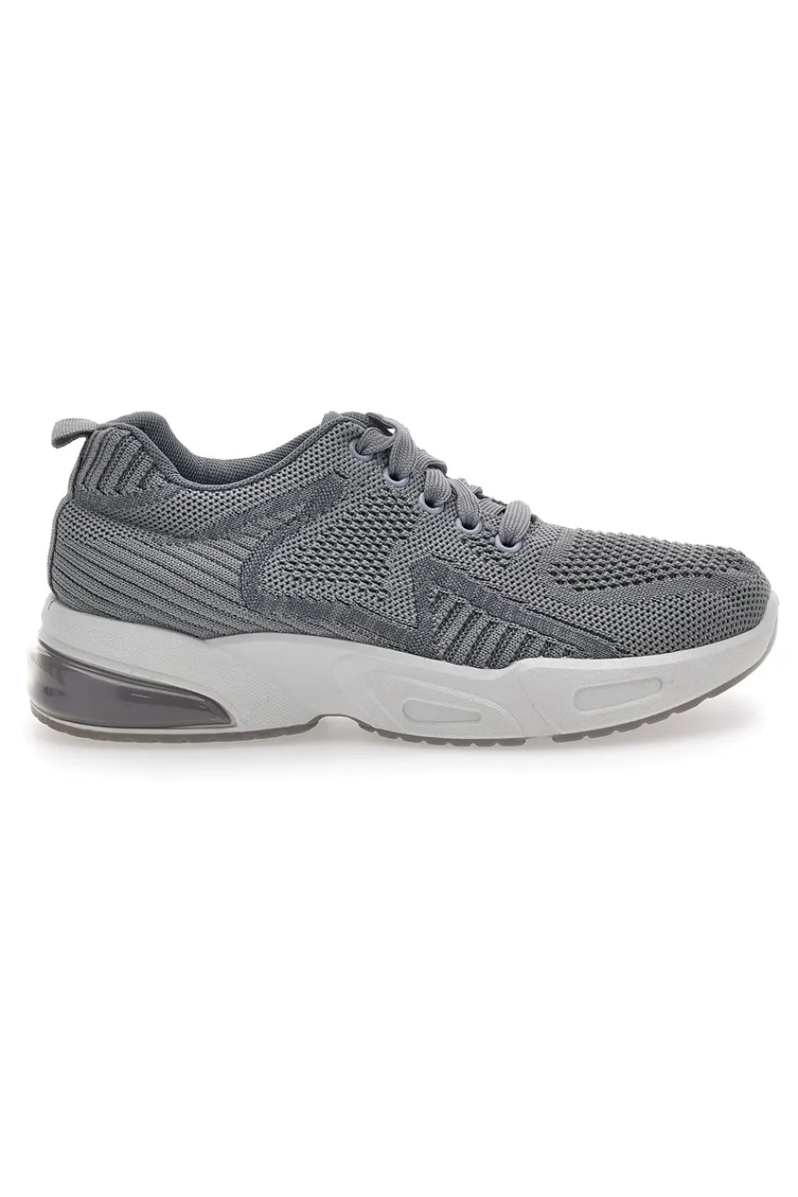 Sneakers Grigie In Tessuto 162508-DAME ROSE Clearance