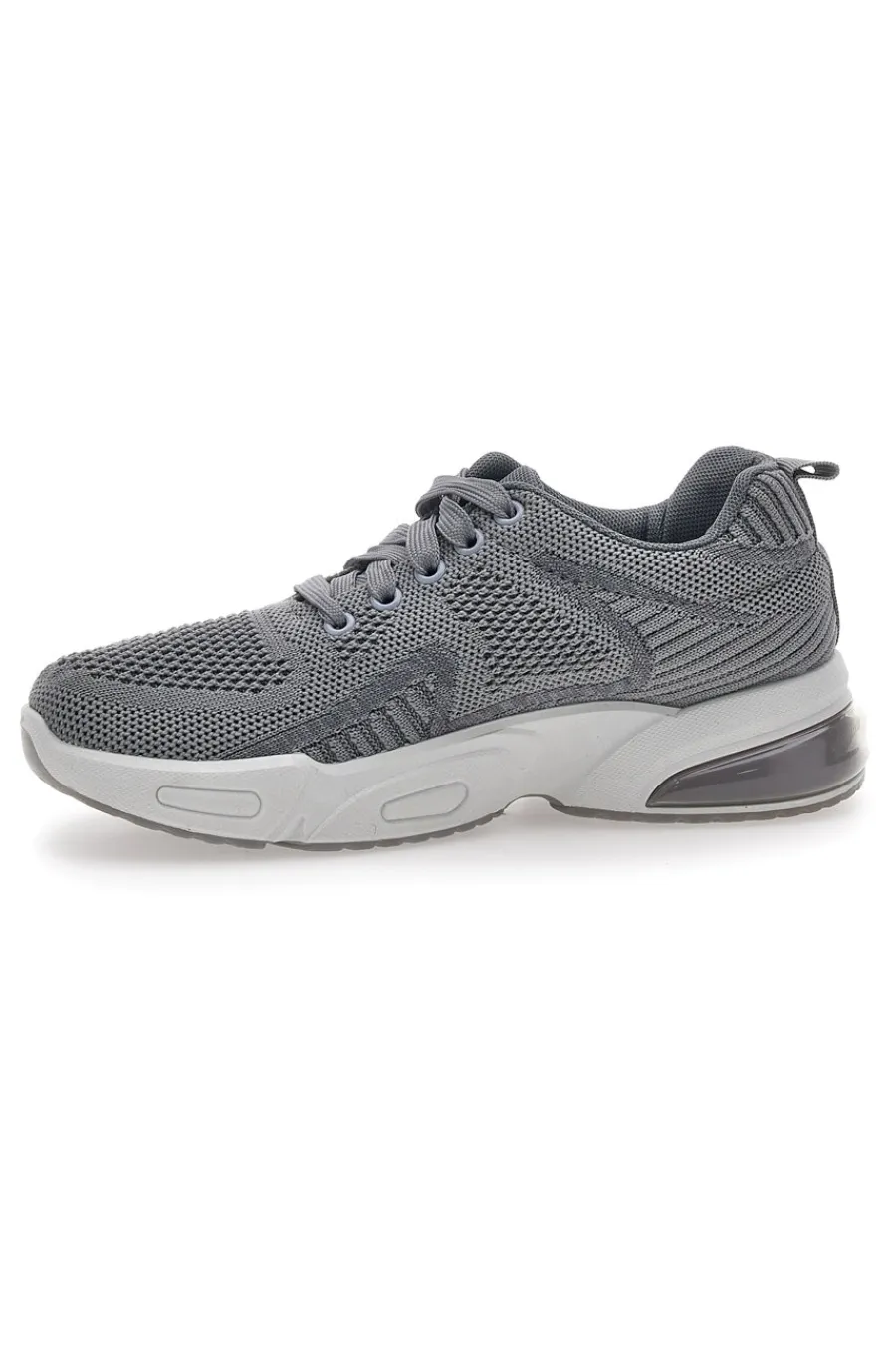 Sneakers Grigie In Tessuto 162508-DAME ROSE Clearance