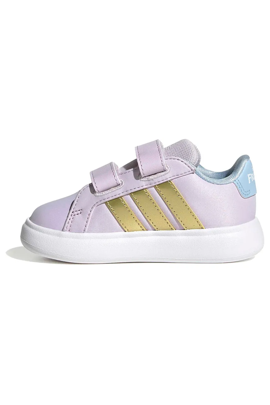 Sneakers lilla con dettagli Frozen e suola EVA Adidas Grand Court Elsa I