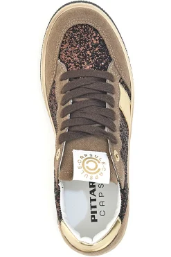 Sneakers marroni almond in pelle con dettagli glitter Kelly Made in Italy-PITTARELLO CAPSULE Discount
