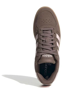 Sneakers marroni con strisce rosa e dettagli traforati Breaknet Sleek-ADIDAS Hot