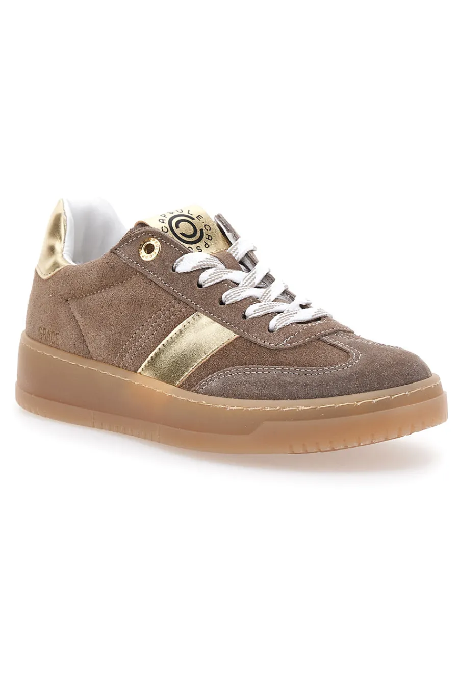 Sneakers marroni e platino in pelle con dettagli oro Grace Made in Italy-PITTARELLO CAPSULE Best