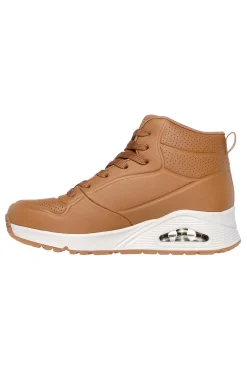 Sneakers Marroni Mid-Cut Uno Stand High-SKECHERS New