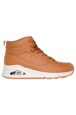 Sneakers Marroni Mid-Cut Uno Stand High-SKECHERS New