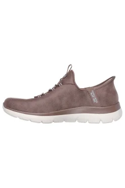 Sneakers marroni slip-on con Memory Foam SUMMITS UNKNOWN TRAIL-SKECHERS Sale