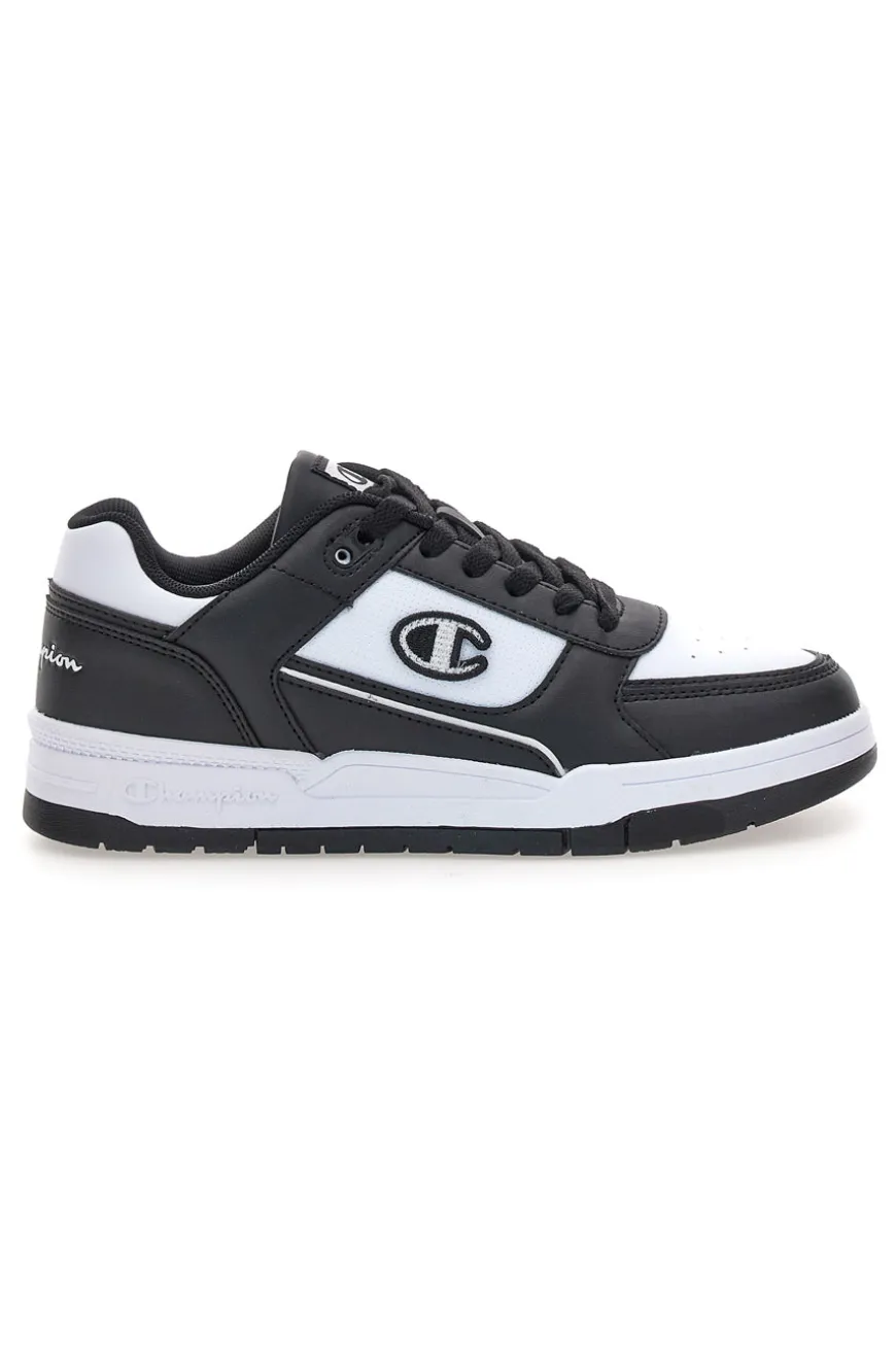 Sneakers mid bianche e nero con strappo Champion RD18 2 MID B PS