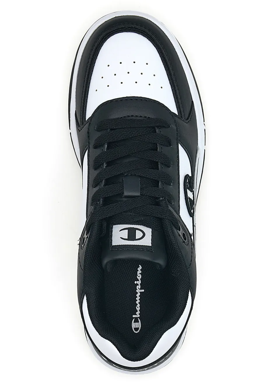 Sneakers mid bianche e nero con strappo Champion RD18 2 MID B PS