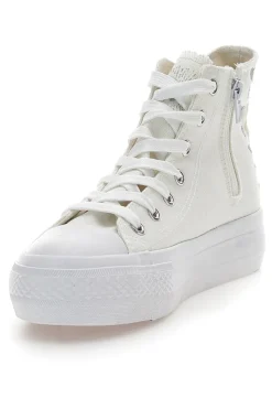 Sneakers Mid-Cut Bianche Con Platform 117-ENERGY Online