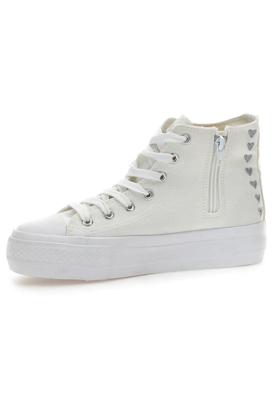Sneakers Mid-Cut Bianche Con Platform 117-ENERGY Online