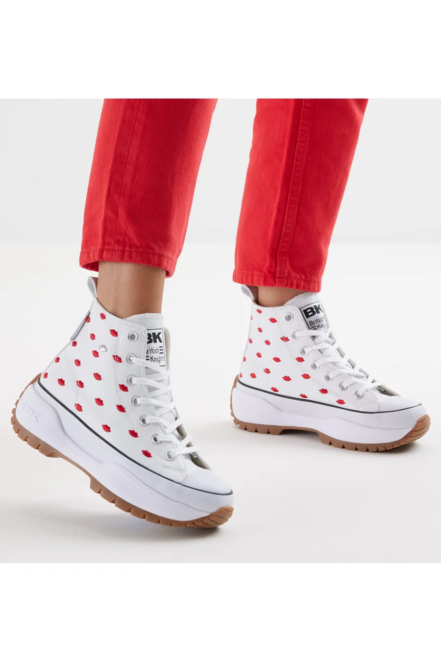 Sneakers Mid-Cut Kaya Mid Fly Bianche-BRITISH KNIGHTS New