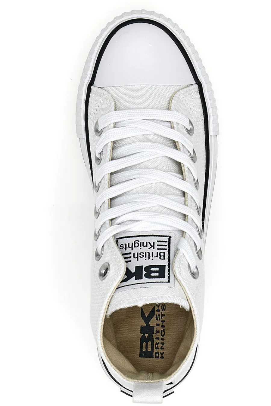 Sneakers Mid-Cut Kaya Platform Bianche-BRITISH KNIGHTS