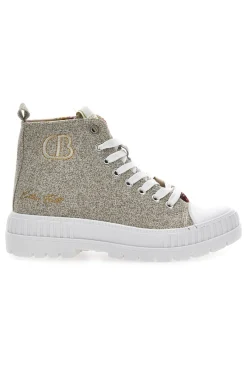 Sneakers Mid Cut Linen-COTTON BELT Outlet