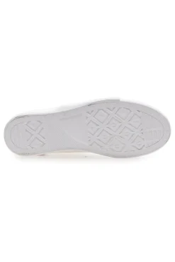 Sneakers Mid Cut in Tela Bianche 41-LEONE Online