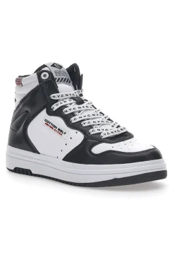 Sneakers Mid Cut Nere-Bianche Scottie-COTTON BELT Sale