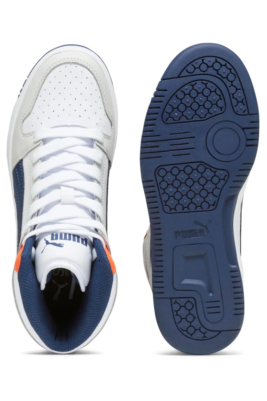 Sneakers Mid-Cut Puma Rebound Layup Sl Jr Bianche e Blu