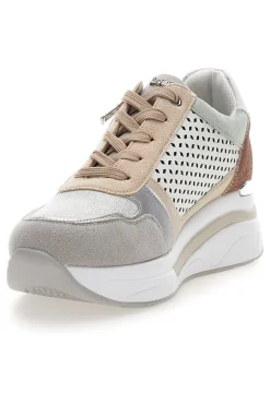 Sneakers multicolore traforate con zip e zeppa 481IN-INBLU Best