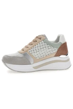 Sneakers multicolore traforate con zip e zeppa 481IN-INBLU Best