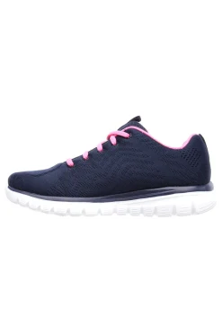 Sneakers Navy Con Pianta Larga Graceful Get Connected-SKECHERS Clearance