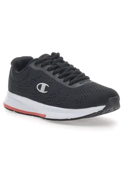 Sneakers Nere con Dettagli Corallo e Tomaia in Mesh JAUNT-CHAMPION Hot