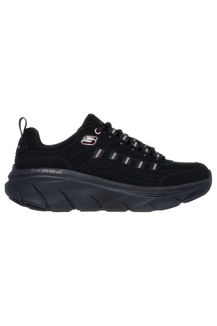 Sneakers Nere con Dettagli Glitter SKECHERS D'LUX WALKER 2.0 GOLDEN STEP