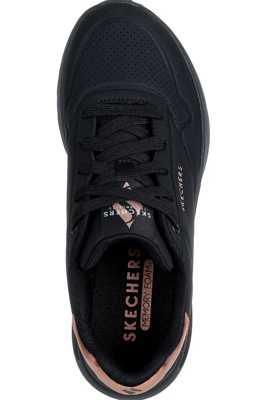 Sneakers nere con dettaglio rame e suola platform Uno Lite Shimmer Along-SKECHERS Outlet