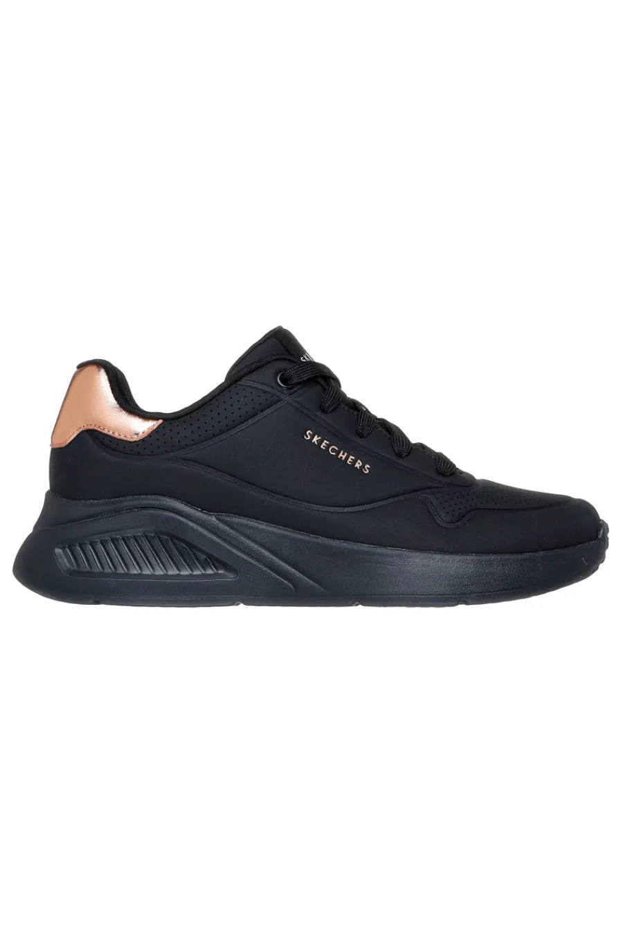 Sneakers nere con dettaglio rame e suola platform Uno Lite Shimmer Along-SKECHERS Outlet