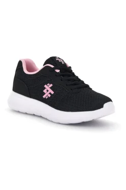 Sneakers nere con dettagli rosa in mesh 155BK070903-2T2L Online