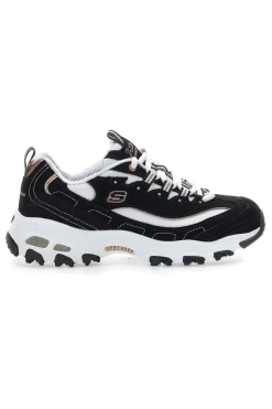 Sneakers nere con dettagli rose gold e Memory Foam D'Lites Devoted Fan-SKECHERS Clearance
