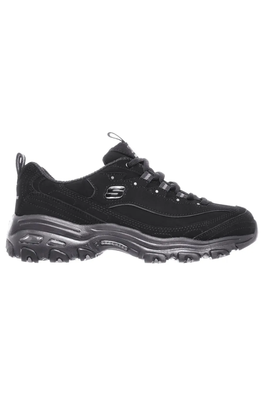 Sneakers nere con inserti in pelle e Memory Foam D'Lites Play On-SKECHERS Outlet