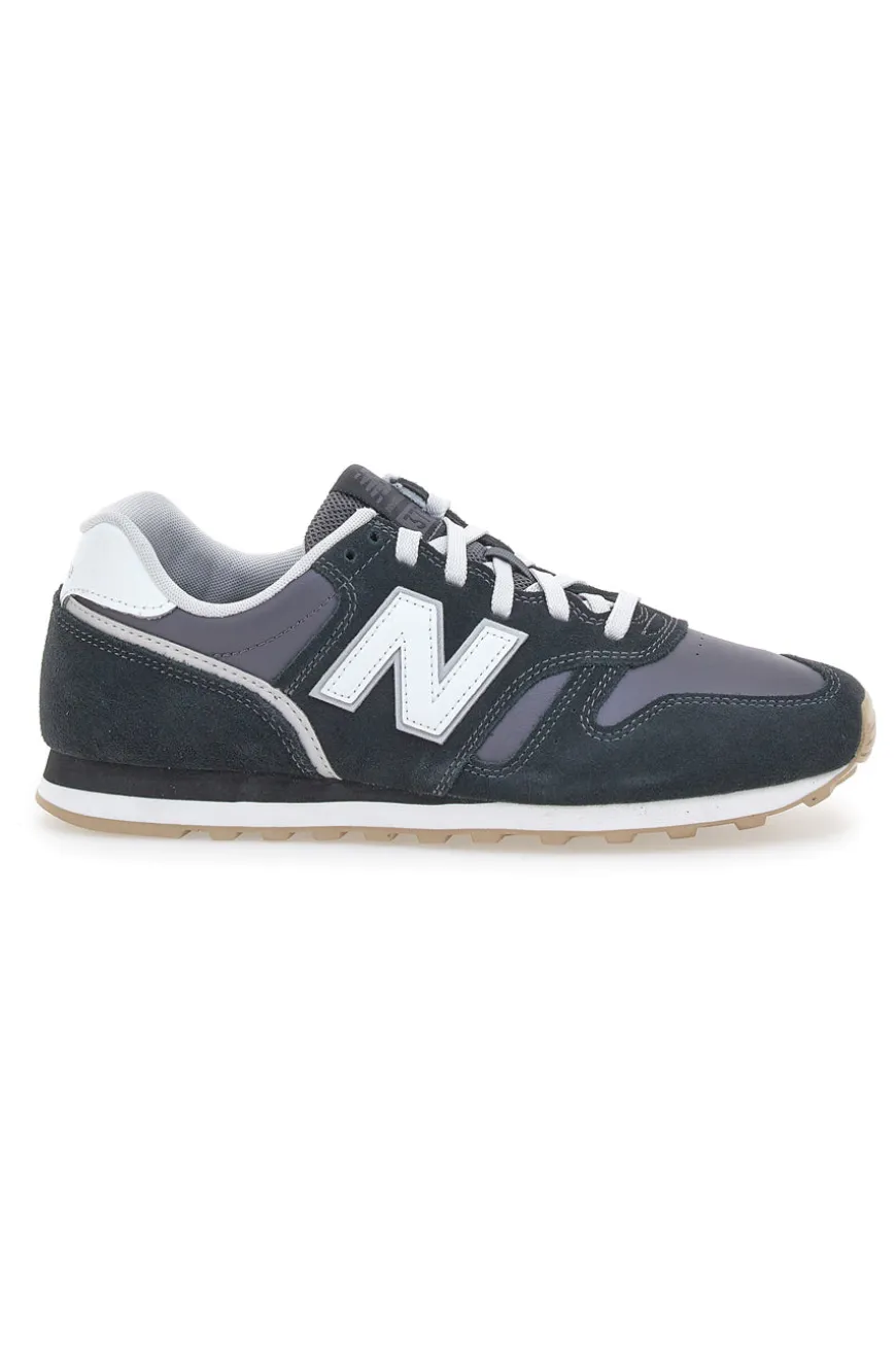 Sneakers Nere Con Pelle Scamosciata New Balance 373