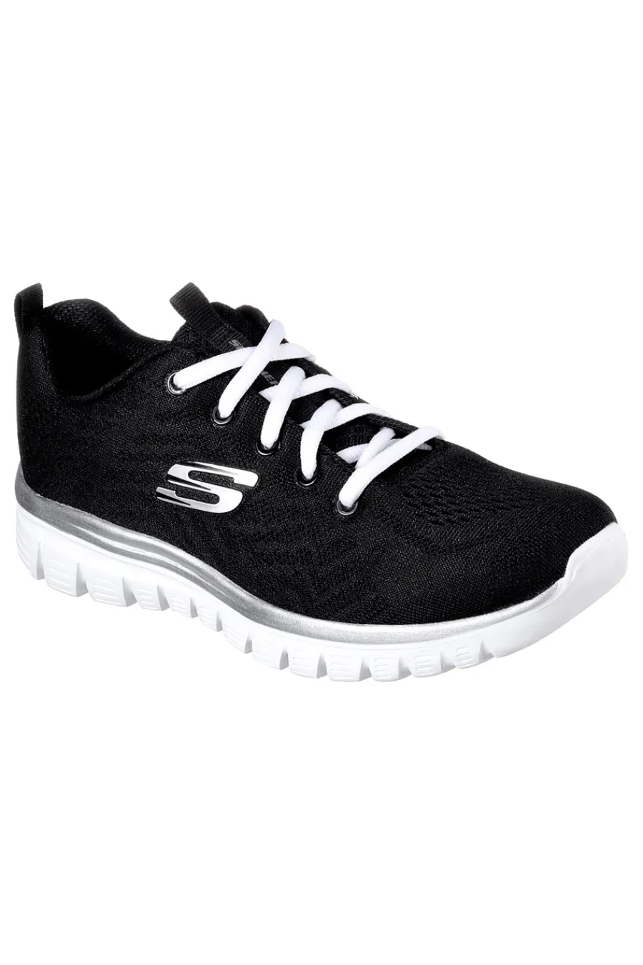 Sneakers nere con suola bianca in mesh e Memory Foam Graceful Get Connected-SKECHERS Outlet